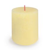  Bolsius Rustic Shine Pillar Candle 80 x 68mm - Butter Yellow 