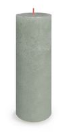 Bolsius Rustic Shine Pillar Candle 190 x 68mm - Jade Green