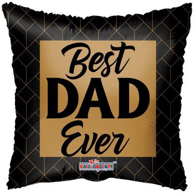 Best Dad Ever -Gold and Black - Balloon 18 Inch 