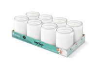  Bolsius Professional Starlight Glass 82/68mm Tray 8 - White