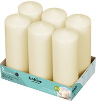  Bolsius  Professional Pillar Candles 200/68 mm Tray 6 - Ivory 