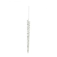 icicle Glass 25cm silver/white 