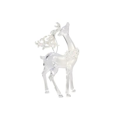 Reindeer Hanging Ornament 2 assorted Frosted 