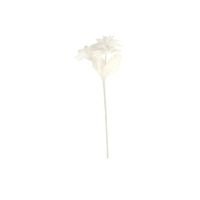 Glitter Poinsettia Spray 36cm White 