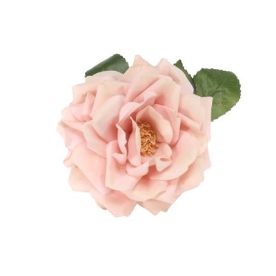 Rose Plush with Clip 18cm Light Pink 