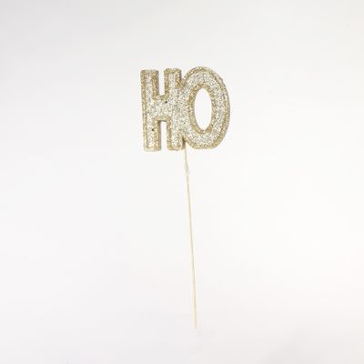 Glitter "Ho" Pick - Platinum/Gold 30cm