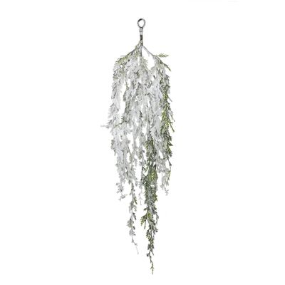 Snowy pine hanging bush 