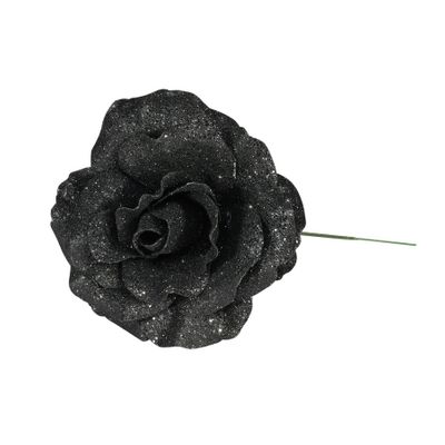 Glitter Rose Black 