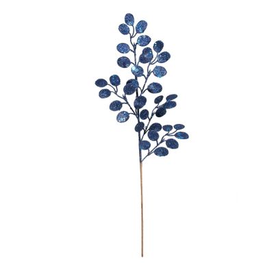 Glitter Eucalyptus stem Royal Blue