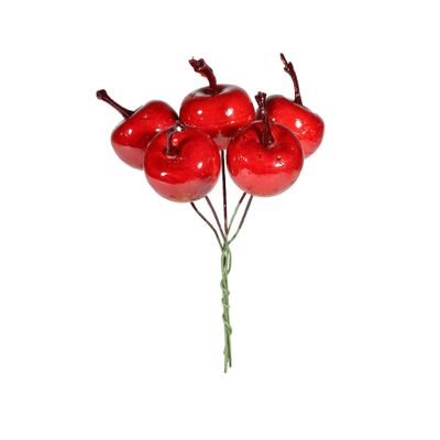 Apple Pick Bunch x 5 Red 2.5cm