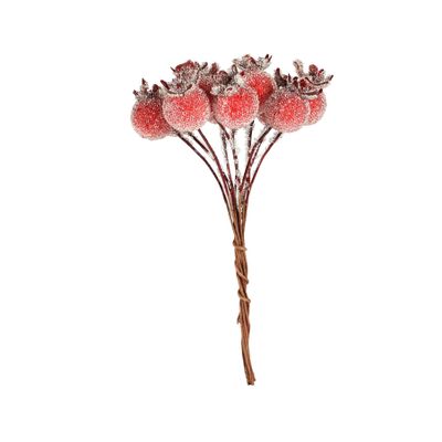Frosted Berry Bunch x 10 Red 