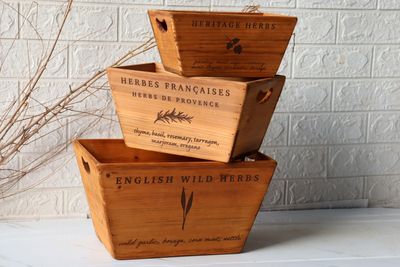 Herb Crates Set of 3