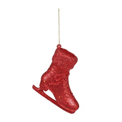 Red Ice Skate Hanging Decoration