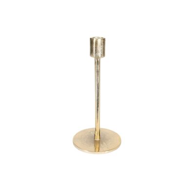 Covent Garden Tulip Candle Stick Raw Bright Gold H21cm