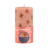 Bolsius Rustic Silhouette Creamy Caramel and Print 130x68mm