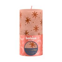 Bolsius Rustic Silhouette Creamy Caramel and Print 130x68mm
