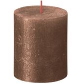 Bolsius Shimmer Pillar Candle Copper 80x68mm
