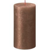 Bolsius Shimmer Pillar Candle Copper 130x68mm