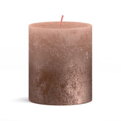  Bolsius Sunset Pillar Candle Creamy Caramel and Copper 80x68mm