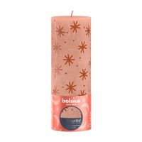 Bolsius Rustic Silhouette Creamy Caramel and Print 190x68mm