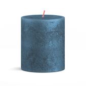 Bolsius Shimmer Pillar Candle Blue 80x68mm