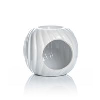 White Round Ripple Burner in FSC Gift Box - FSC Mix Credit