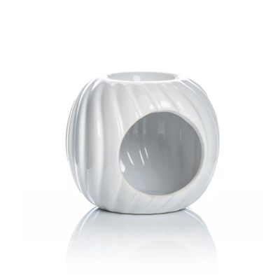 White Round Ripple Burner in FSC Gift Box - FSC Mix Credit