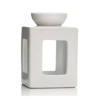 White Square Burner with 7.7cm Burner Bowl in FSC Gift Box - FSC Mix Credit