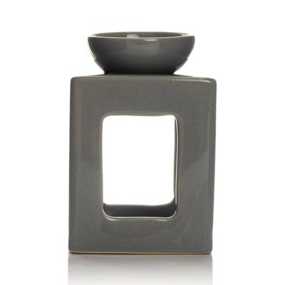 Grey Square Burner with 7.7cm Burner Bowl in FSC Gift Box - FSC Mix Credit