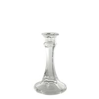 Genevive Candlestick- Clear Glass H15cm