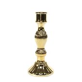 Amaya Candlestick- Electroplate Gold Glass H20cm
