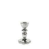 Thea Candlestick - Electroplate Silver Glass H11cm