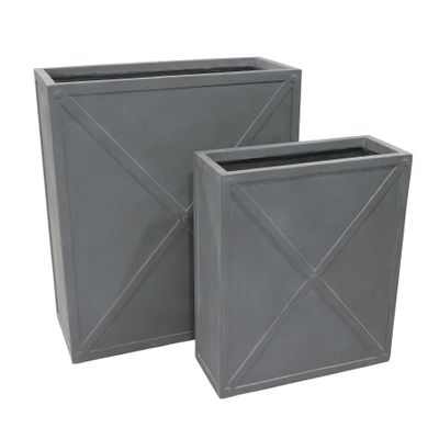 Hortus Lead Planter x2