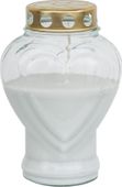 Bolsius Memorial Light Glass- Heart Shape H18.3 x 12.2cm