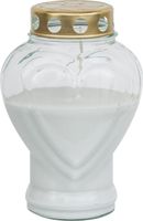 Bolsius Memorial Light Glass- Heart Shape H18.3 x 12.2cm