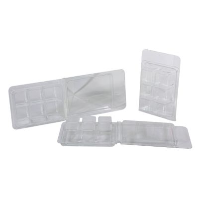 Clear Plastic Clam Shell Packing - 6 Squares