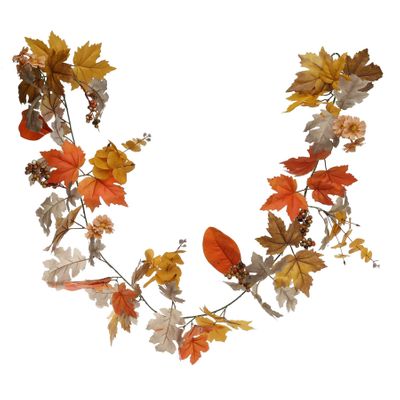 Glamis Autumn Mix Garland 180cm  Orange (6/48)