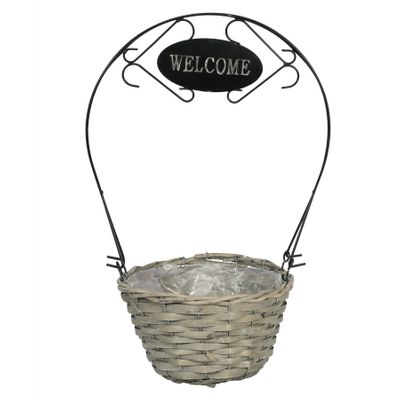 23cm Basket with Welcome