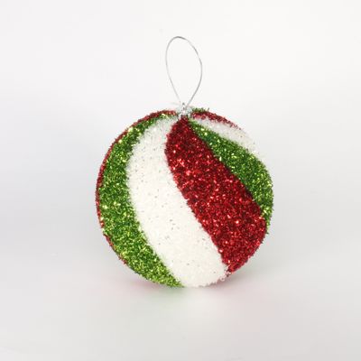 15cm swirl color ball Red White and Green