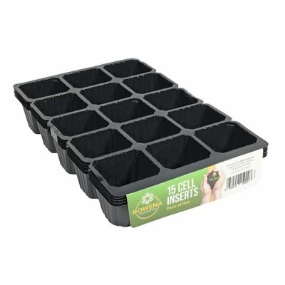 Pack of 5 15 Inserts Black
