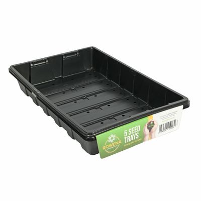 Pack of 5 Full Sized Black Seed Tray