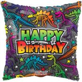 ECO Balloon - Birthday Dino Fossils - 18 inch
