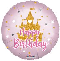 ECO Balloon - Birthday Castle Metallic - 18 inch
