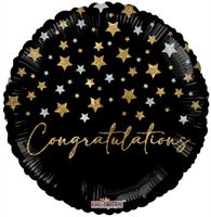 Congratulations Stars - Holographic Balloon - 18 Inch