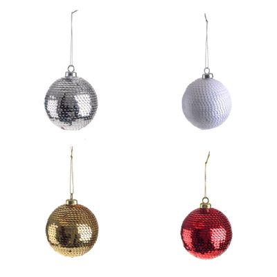 Bauble Sequin Design 4 Assorted Trd