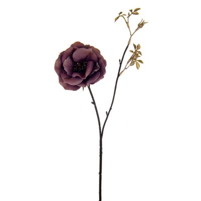 Dogwood Rose Spray Purple 48Cm Hqn