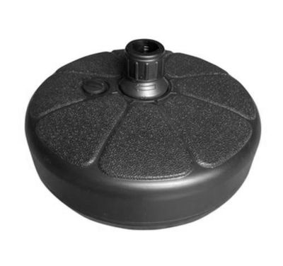 Umbrella Base Plastic 10-12L - Dia 38xH20.5cm - Black 
