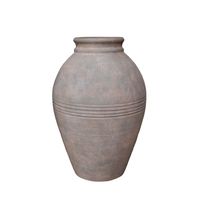 Antique Green Terracotta Olive Pot - H39.5 x Dia28.5cm