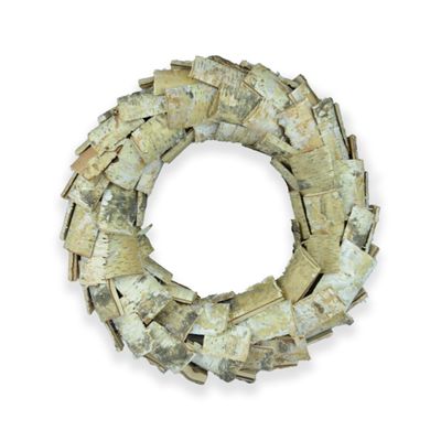 Wooden Wreath Natural 40x19x11cm