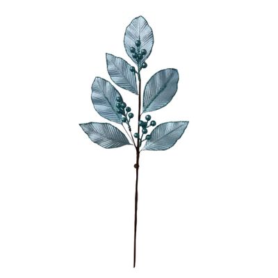 Leaf and Berry Stem Blue 68cm